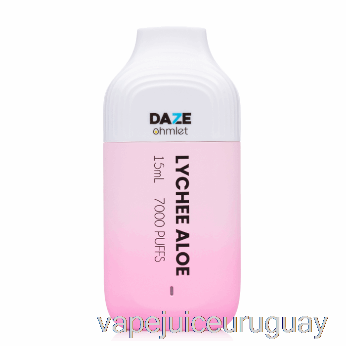 7 Daze Ohmlet 7000 Vape Desechable Lichi Aloe Uruguay